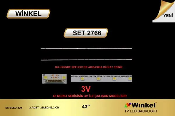 Samsung 43 inç TV LED bar takımı Winkel SET 2766