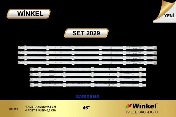 Samsung 46 inç TV LED bar takımı Winkel SET 2029