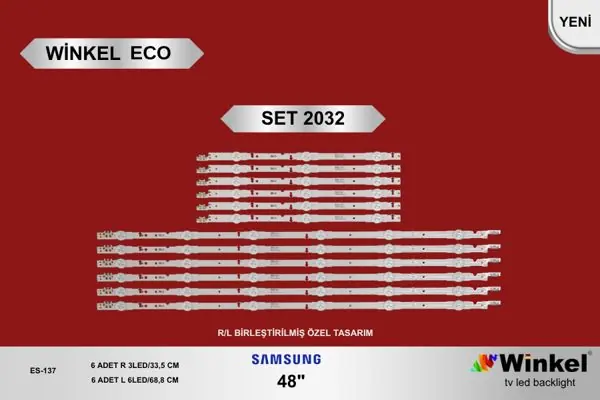 Samsung 48 inç TV LED bar takımı Winkel Eco SET 2032