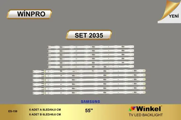 Samsung 55 inç TV LED bar takımı Winpro SET 2035