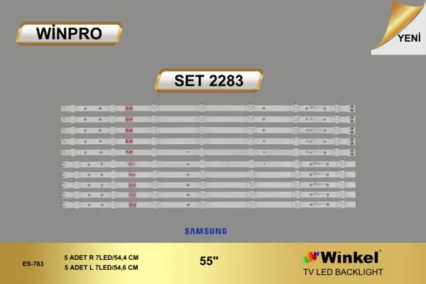 Samsung 55 inç TV LED bar takımı Winpro SET 2283