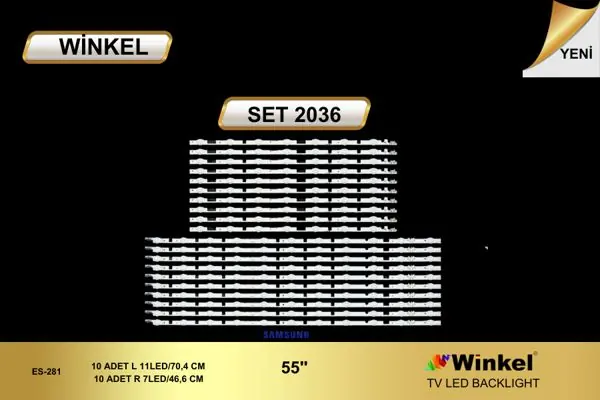 Samsung 55 inç TV LED bar takımı Winkel SET 2036