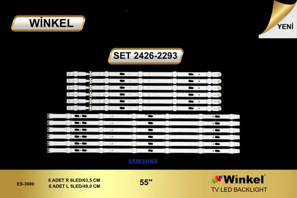 Samsung 55 inç TV LED bar takımı Winkel SET 2426-2293