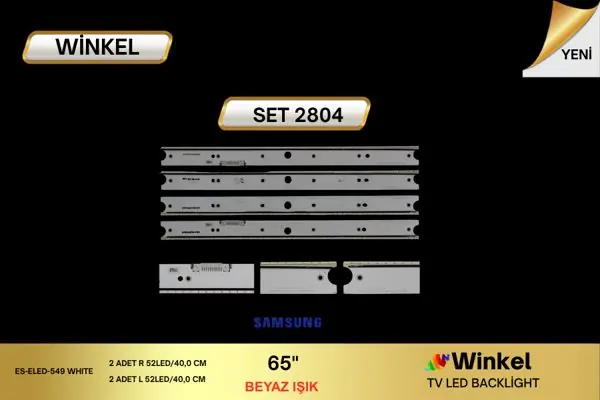 Samsung 65 inç TV LED bar takımı Winkel SET 2804