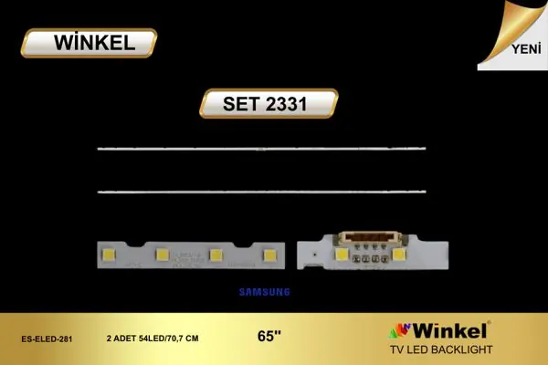 Samsung 65 inç TV LED bar takımı Winkel SET 2331
