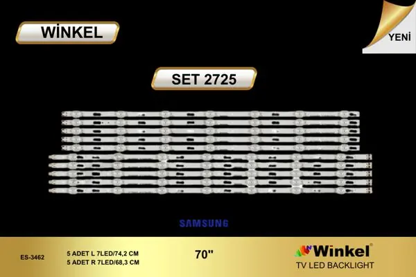 Samsung 70 inç TV LED bar takımı Winkel SET 2725