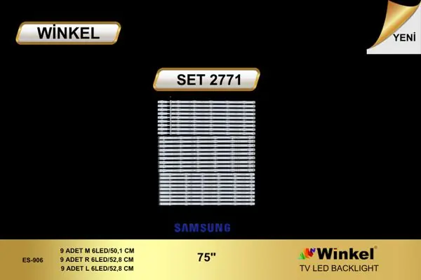 Samsung 75 inç TV LED bar takımı Winkel SET 2771