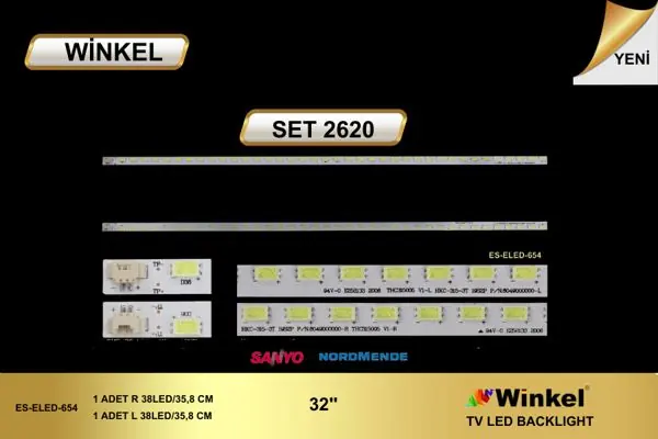 Sanyo 32 inç TV LED bar takımı Winkel SET 2620