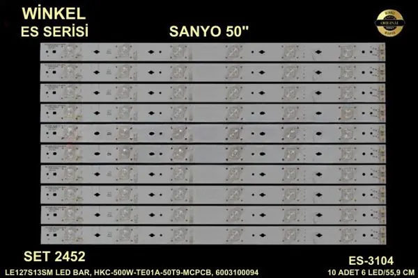 Sanyo 50 inç TV LED bar takımı Winkel SET 2452