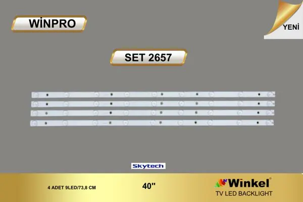 Skytech 40 inç TV LED bar takımı Winpro SET 2657