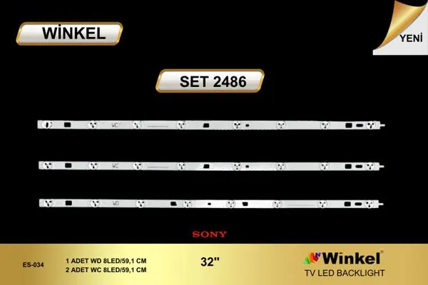 Sony 32 inç TV LED bar takımı Winkel SET 2486