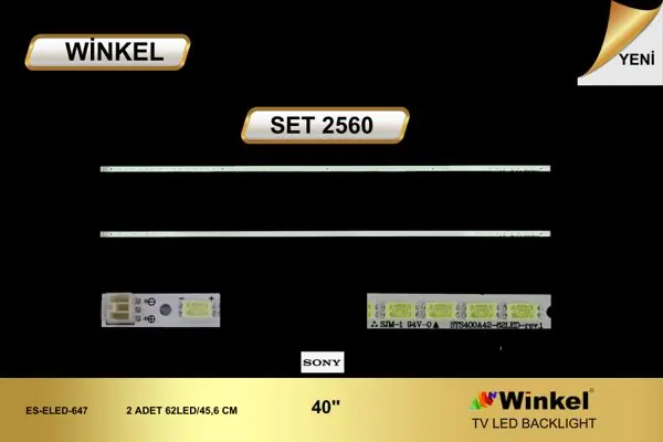 Sony 40 inç TV LED bar takımı Winkel SET 2560