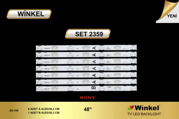 Sony 48 inç TV LED bar takımı Winkel SET 2359