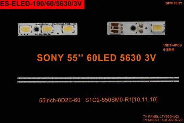 Sony 55 inç TV LED bar takımı Winkel SET 2329