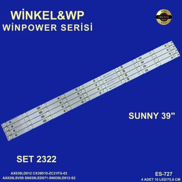 Sunny 39 inç TV LED bar takımı Winkel&WP 2322