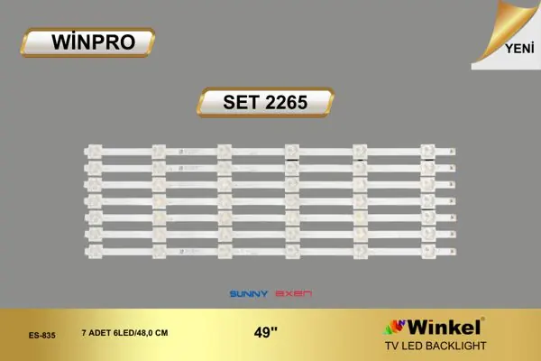 Sunny 49 inç TV LED bar takımı Winpro SET 2265