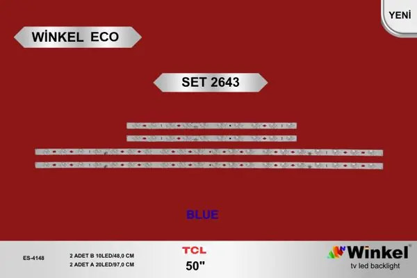 TCL 50 inç TV LED bar takımı Winkel Eco SET 2643