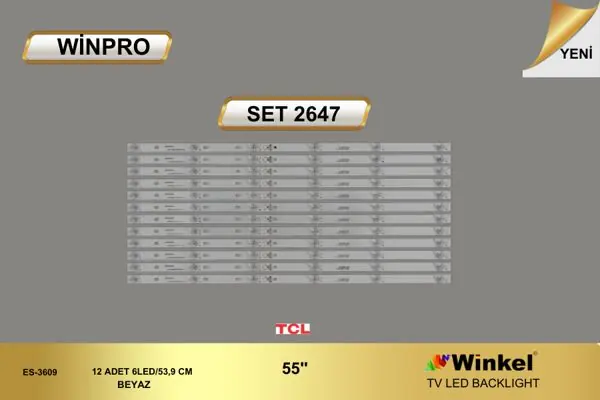 TCL 55 inç TV LED bar takımı Winpro SET 2647