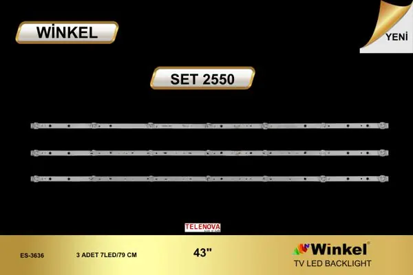 Telenova 43 inç TV LED bar takımı Winkel SET 2550