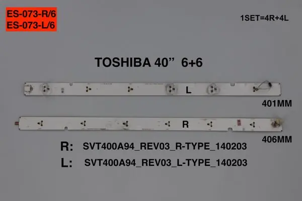 Toshiba 40 inç TV LED bar takımı Winkel SET 2397