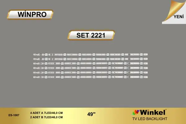 Vestel inç TV LED bar takımı Winpro SET 2221