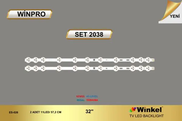 Vestel 32 inç TV LED bar takımı Winpro SET 2038