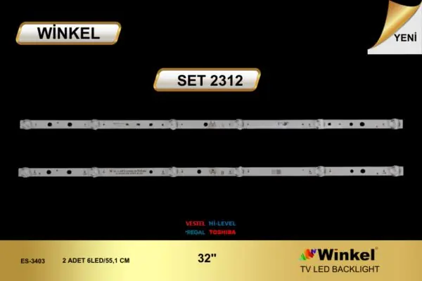 Vestel 32 inç TV LED bar takımı Winkel SET 2312