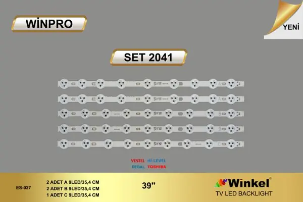 Vestel 39 inç TV LED bar takımı Winpro SET 2041