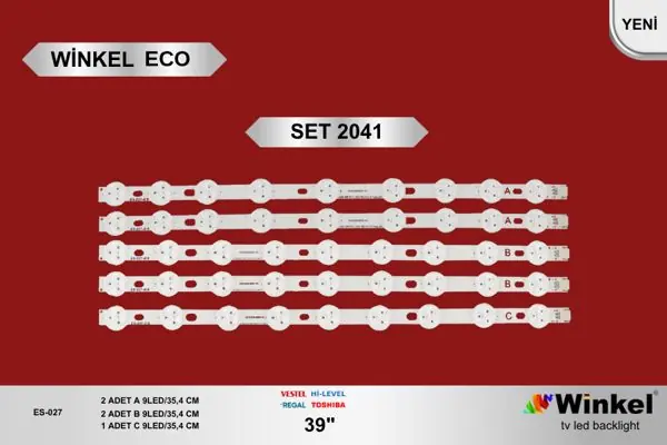 Vestel 39 inç TV LED bar takımı Winkel Eco SET 2041
