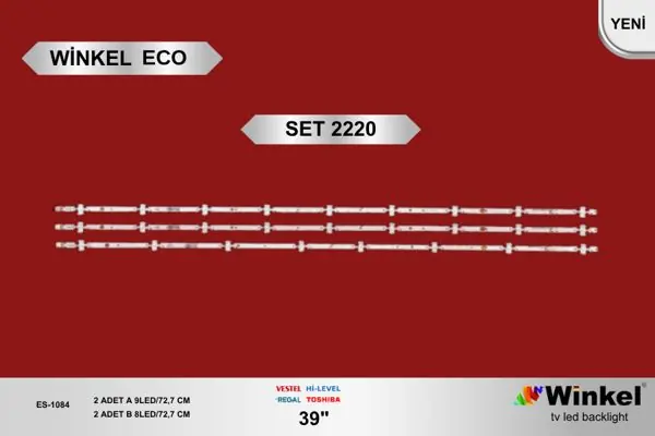 Vestel 39 inç TV LED bar takımı Winkel Eco SET 2220