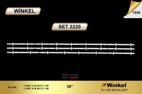 Vestel 39 inç TV LED bar takımı Winkel SET 2220