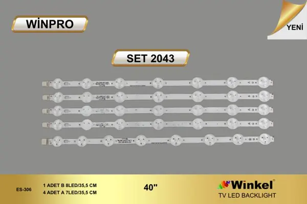 Vestel 40 inç TV LED bar takımı Winpro SET 2043