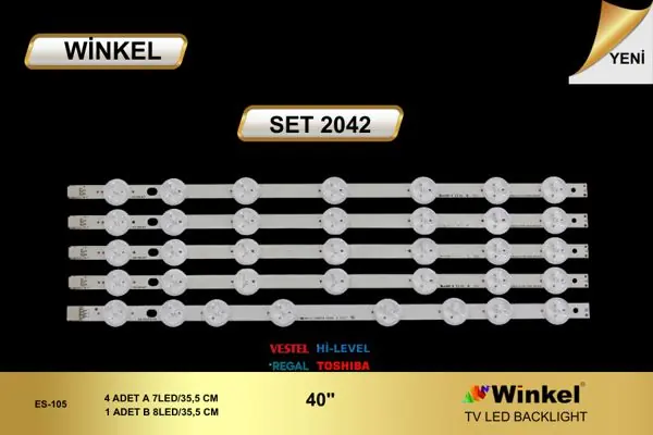 Vestel 40 inç TV LED bar takımı Winkel SET 2042