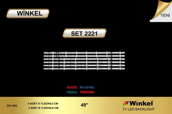 Vestel  inç TV LED bar takımı Winkel SET 2221