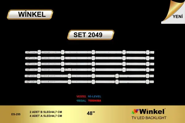 Vestel 48 inç TV LED bar takımı Winkel SET 2049