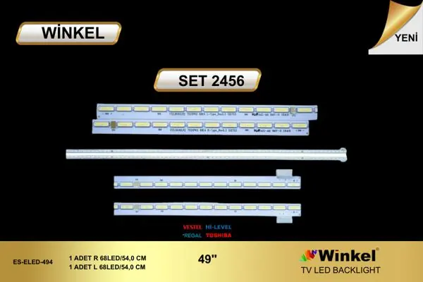 Vestel 49 inç TV LED bar takımı Winkel SET 2456