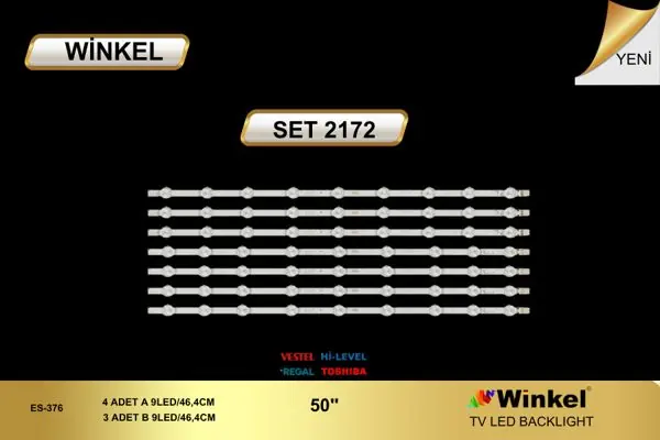 Vestel 50 inç TV LED bar takımı Winkel SET 2172