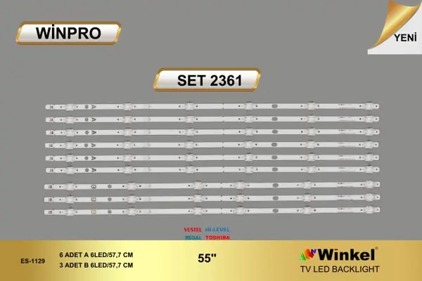Vestel 55 inç TV LED bar takımı Winpro SET 2361