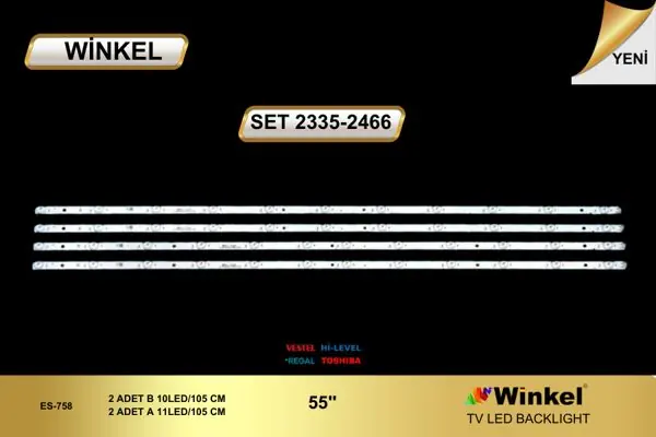 Vestel 55 inç TV LED bar takımı Winkel SET 2335-2466