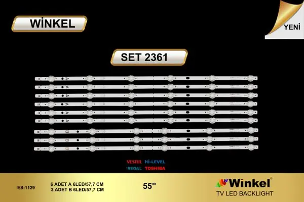 Vestel 55 inç TV LED bar takımı Winkel SET 2361