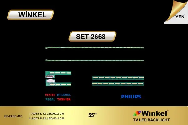 Vestel 55 inç TV LED bar takımı Winkel SET 2668