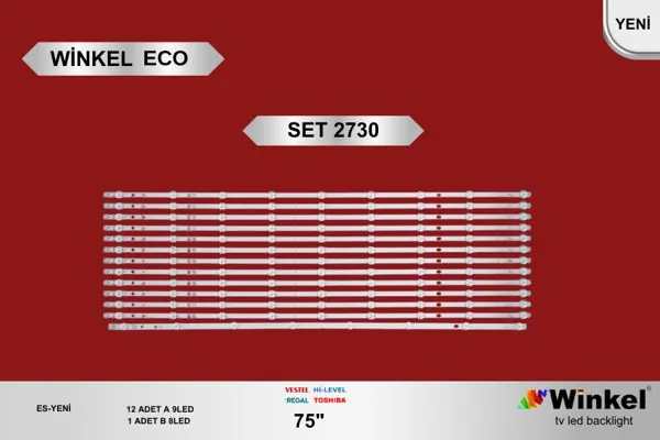 Vestel 75 inç TV LED bar takımı Winkel Eco SET 2730
