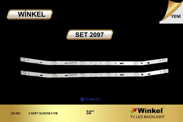 Yumatu 32 inç TV LED bar takımı Winkel SET 2097
