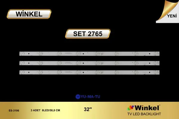Yumatu 32 inç TV LED bar takımı Winkel SET 2765